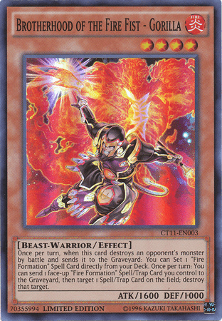 Brotherhood of the Fire Fist - Gorilla [CT11-EN003] Super Rare - Doe's Cards