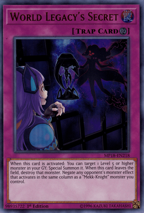 World Legacy's Secret [MP18-EN218] Ultra Rare - Doe's Cards