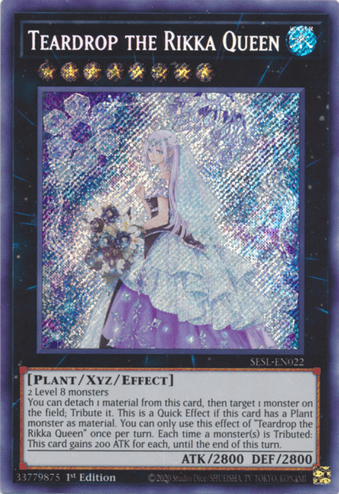 Teardrop the Rikka Queen [SESL-EN022] Secret Rare - Doe's Cards