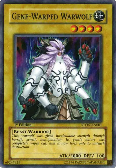 Gene-Warped Warwolf [STON-EN001] Super Rare - Doe's Cards