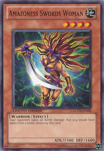 Amazoness Swords Woman [GLD3-EN006] Common - Doe's Cards