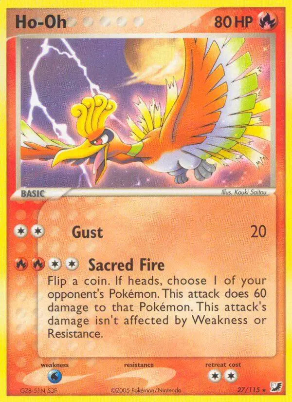 Ho Oh (27/115) (Theme Deck Exclusive) [EX: Unseen Forces] - Doe's Cards