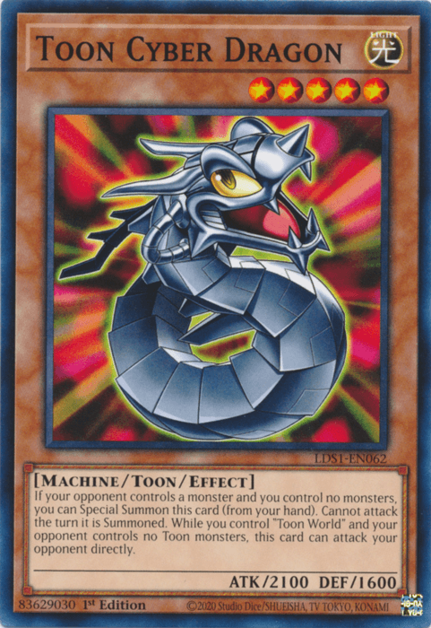 Toon Cyber Dragon [LDS1-EN062] Common - Doe's Cards