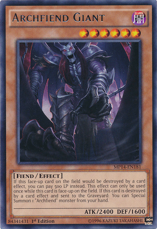 Archfiend Giant [MP14-EN181] Rare - Doe's Cards