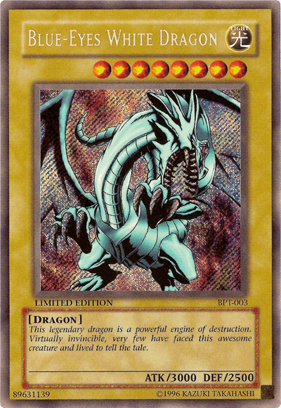 Blue-Eyes White Dragon [BPT-003] Secret Rare - Doe's Cards