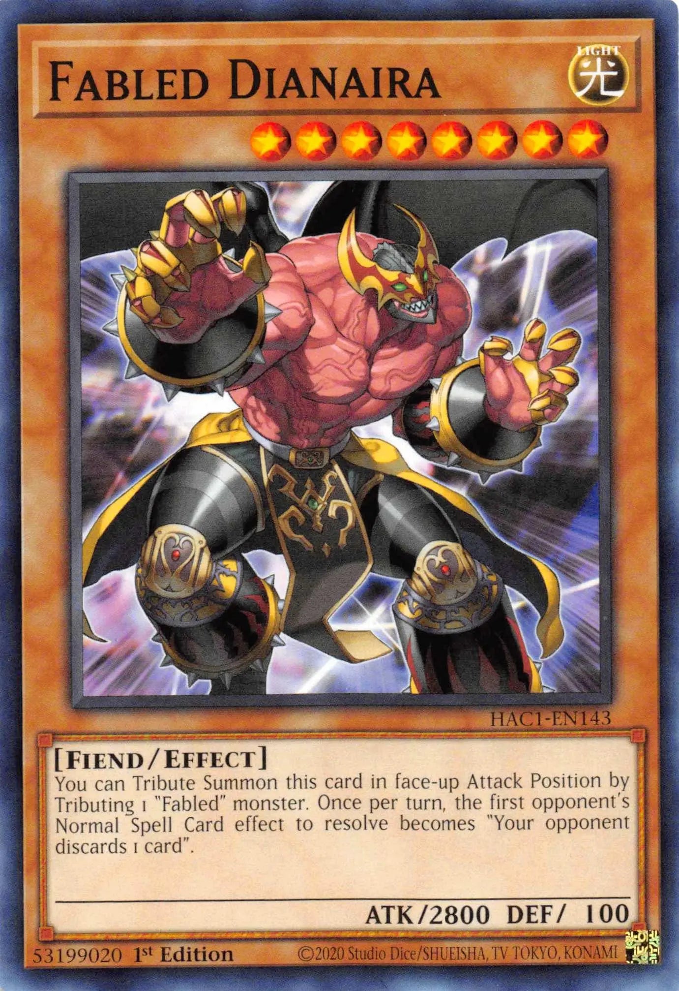 Fabled Dianaira [HAC1-EN143] Common - Doe's Cards