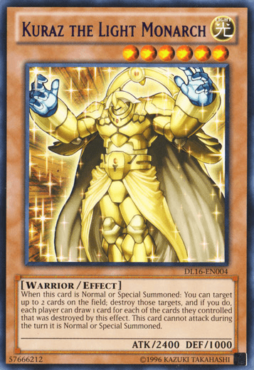 Kuraz the Light Monarch (Purple) [DL16-EN004] Rare - Doe's Cards