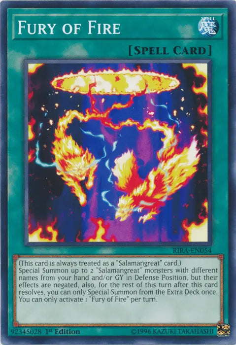 Fury of Fire [RIRA-EN054] Common - Doe's Cards