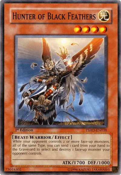 Hunter of Black Feathers [TSHD-EN038] Common - Doe's Cards