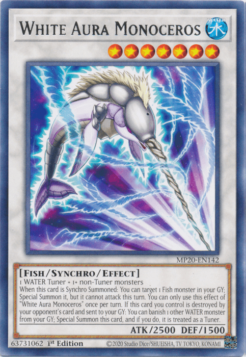 White Aura Monoceros [MP20-EN142] Rare - Doe's Cards