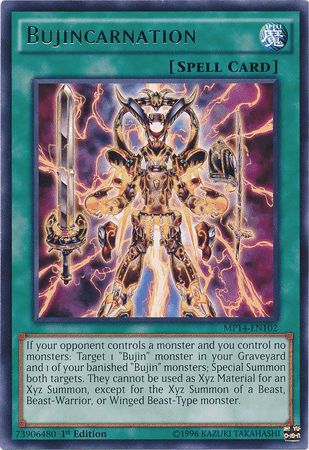 Bujincarnation [MP14-EN102] Rare - Doe's Cards