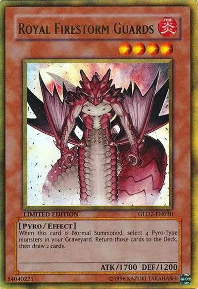 Royal Firestorm Guards [GLD2-EN030] Ultra Rare - Doe's Cards