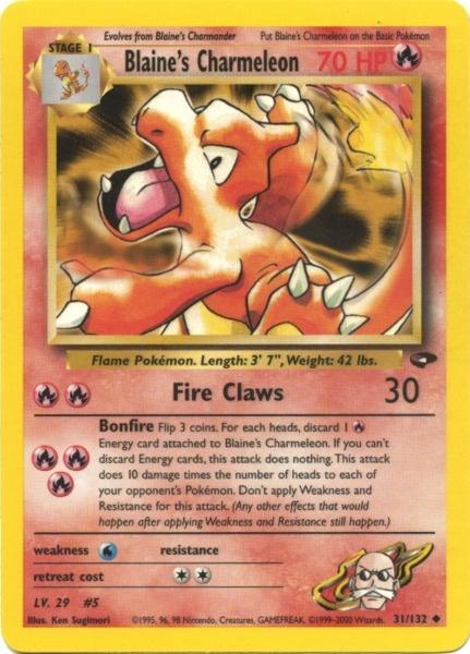 Blaine's Charmeleon (31/132) [Gym Challenge Unlimited] - Doe's Cards