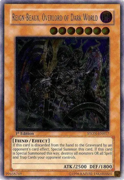 Reign-Beaux, Overlord of Dark World [STON-EN017] Ultimate Rare - Doe's Cards