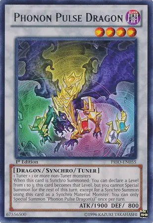 Phonon Pulse Dragon [PRIO-EN055] Rare - Doe's Cards