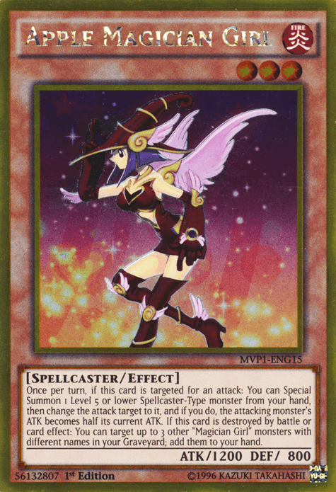 Apple Magician Girl [MVP1-ENG15] Gold Rare - Doe's Cards