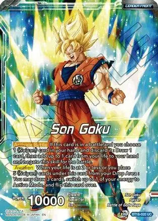 Son Goku // SSG Son Goku, Crimson Warrior (BT16-020) [Realm of the Gods] - Doe's Cards