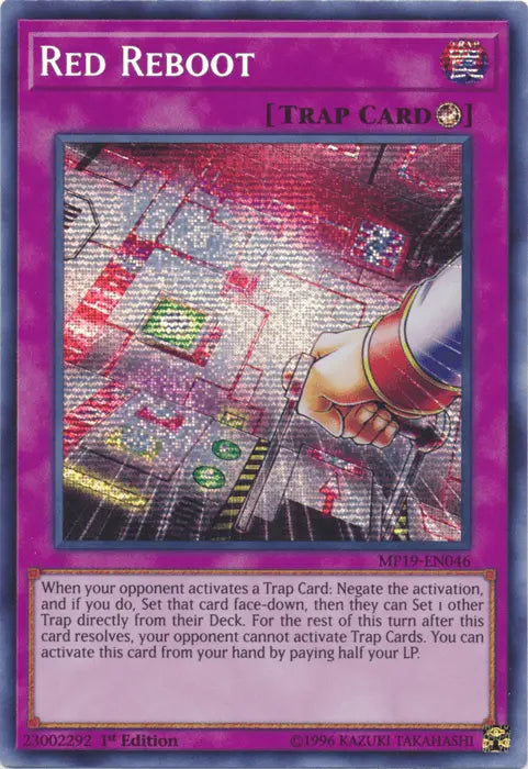 Red Reboot [MP19-EN046] Prismatic Secret Rare - Doe's Cards