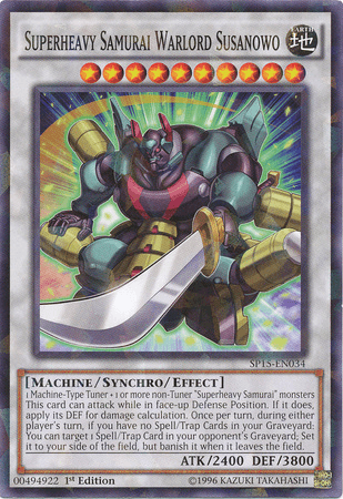 Superheavy Samurai Warlord Susanowo [SP15-EN034] Shatterfoil Rare - Doe's Cards
