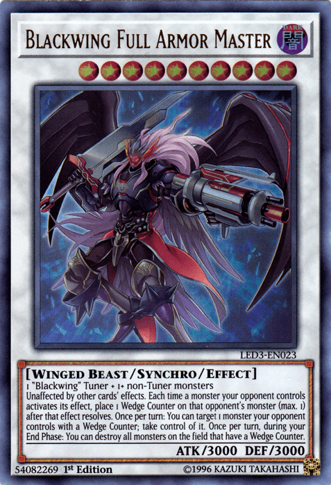 Blackwing Full Armor Master [LED3-EN023] Ultra Rare - Doe's Cards