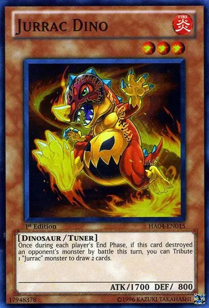 Jurrac Dino [HA04-EN015] Super Rare - Doe's Cards