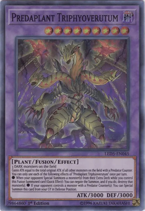 Predaplant Triphyoverutum [LED5-EN045] Super Rare - Doe's Cards