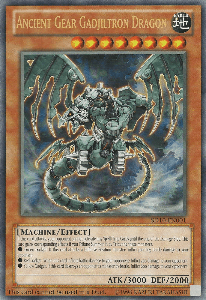 Ancient Gear Gadjiltron Dragon (Oversized) (Machine Madness) [SD10-EN001] Promo - Doe's Cards