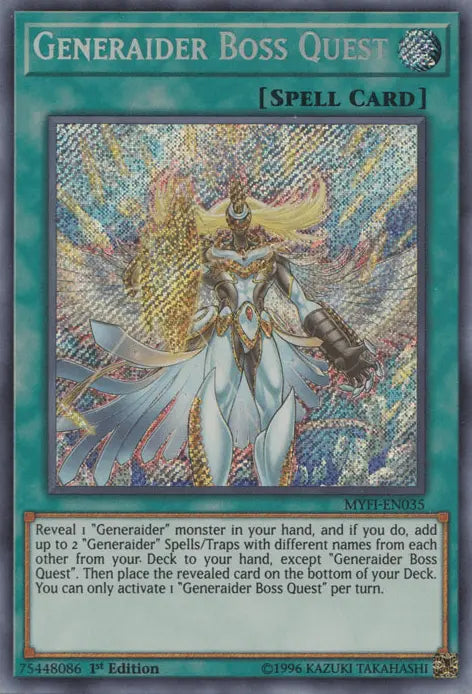 Generaider Boss Quest [MYFI-EN035] Secret Rare - Doe's Cards