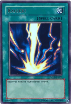 Raigeki [RP01-EN005] Ultra Rare - Doe's Cards