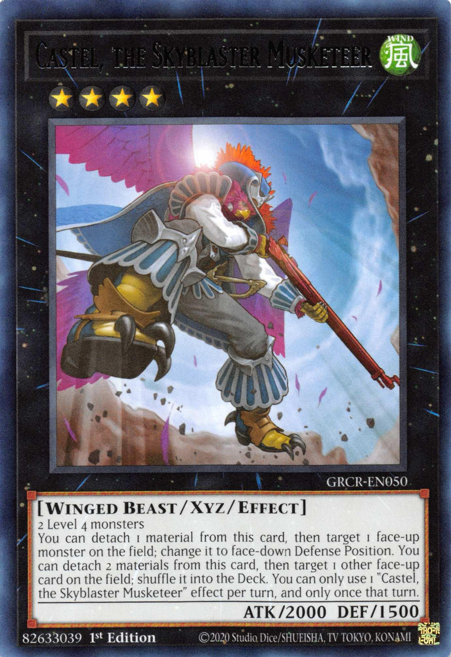 Castel, the Skyblaster Musketeer [GRCR-EN050] Rare - Doe's Cards