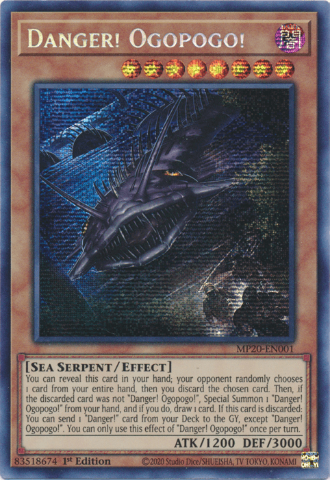 Danger! Ogopogo! [MP20-EN001] Prismatic Secret Rare - Doe's Cards