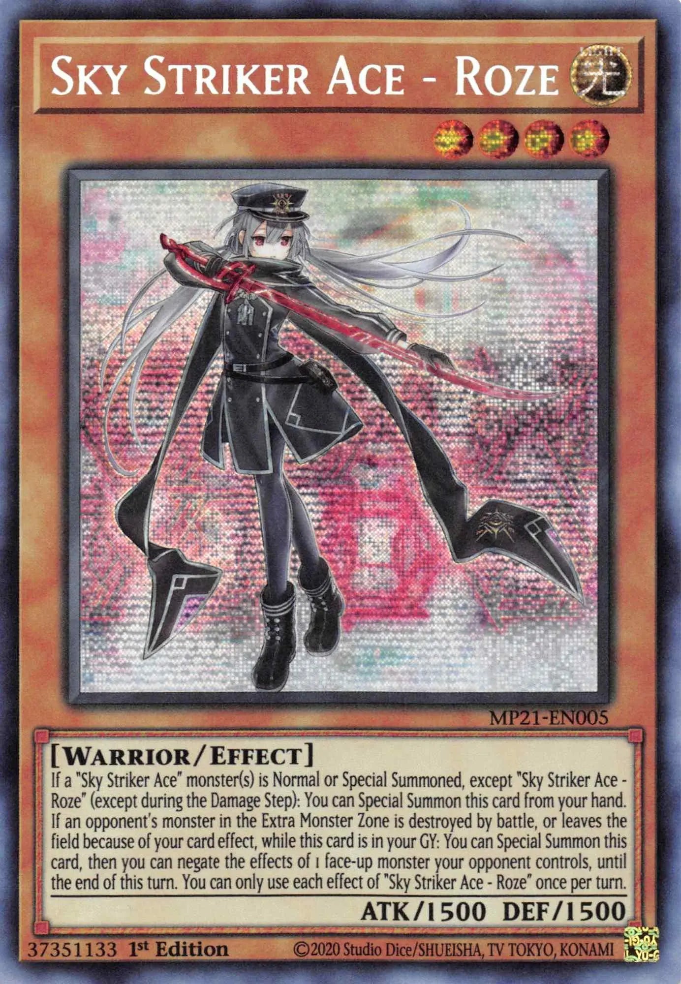 Sky Striker Ace - Roze [MP21-EN005] Prismatic Secret Rare - Doe's Cards