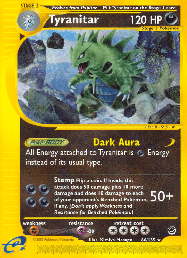 Tyranitar (66/165) [Expedition: Base Set] - Doe's Cards