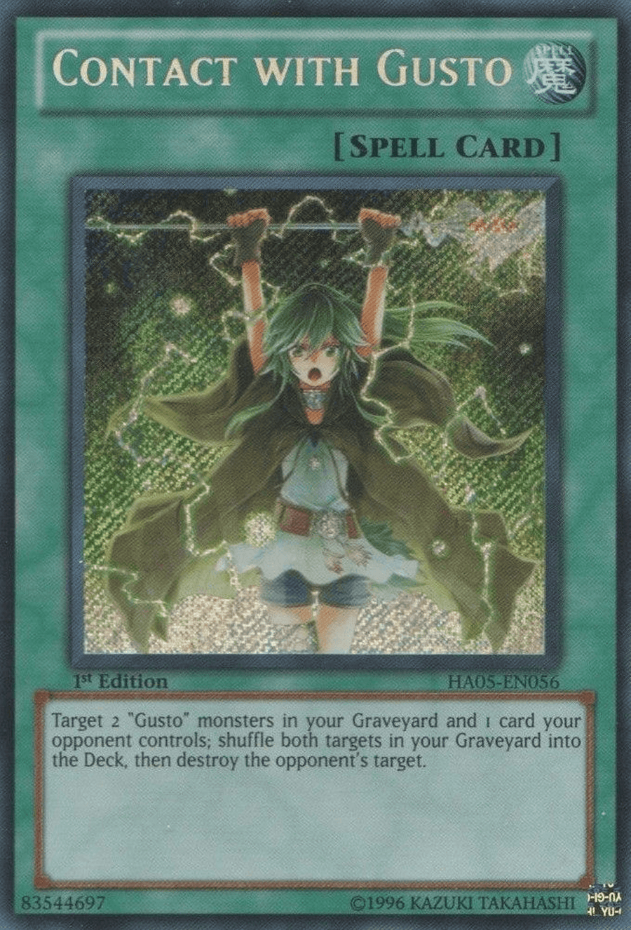 Contact with Gusto [HA05-EN056] Secret Rare - Doe's Cards