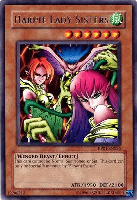 Harpie Lady Sisters [RP01-EN026] Rare - Doe's Cards