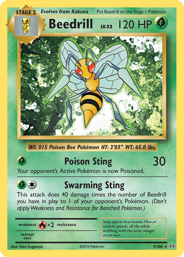 Beedrill (7/108) [XY: Evolutions] - Doe's Cards