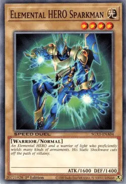 Elemental HERO Sparkman [SGX1-ENA04] Common - Doe's Cards