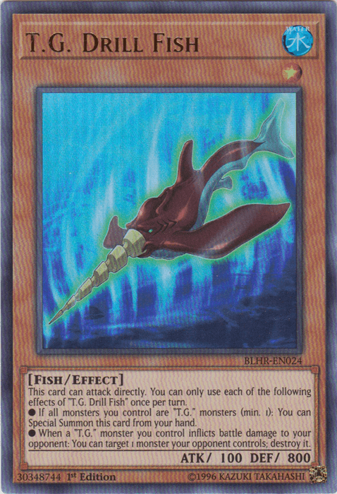 T.G. Drill Fish [BLHR-EN024] Ultra Rare - Doe's Cards