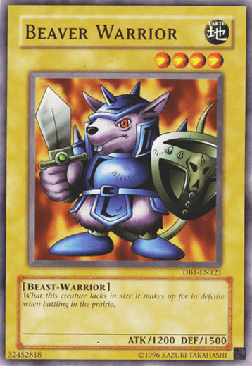 Beaver Warrior [DB1-EN121] Common - Doe's Cards