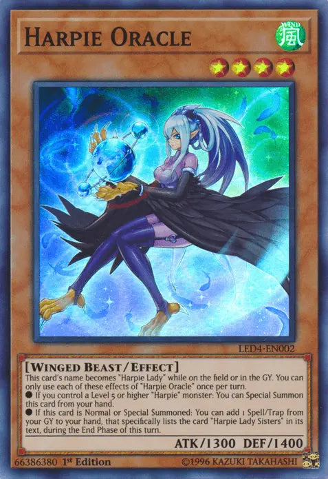 Harpie Oracle [LED4-EN002] Super Rare - Doe's Cards