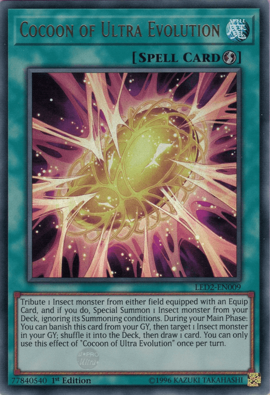 Cocoon of Ultra Evolution [LED2-EN009] Ultra Rare - Doe's Cards