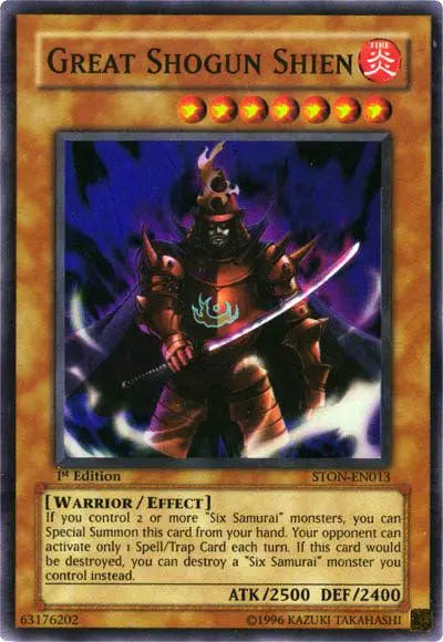 Great Shogun Shien [STON-EN013] Super Rare - Doe's Cards