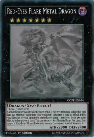Red-Eyes Flare Metal Dragon [CORE-EN054] Ghost Rare - Doe's Cards