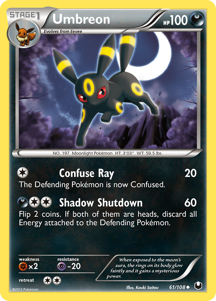 Umbreon (61/108) [Black & White: Dark Explorers] - Doe's Cards