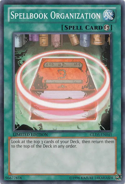 Spellbook Organization [GLD5-EN041] Common - Doe's Cards