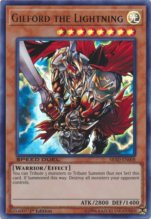 Gilford the Lightning [SBAD-EN008] Ultra Rare - Doe's Cards