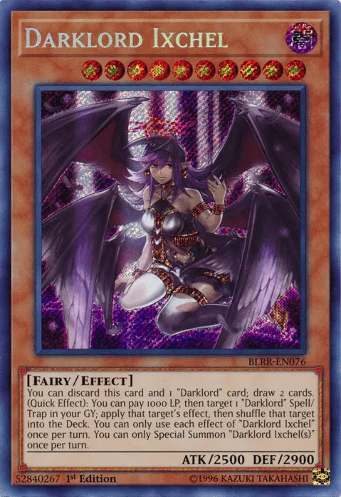 Darklord Ixchel [BLRR-EN076] Secret Rare - Doe's Cards