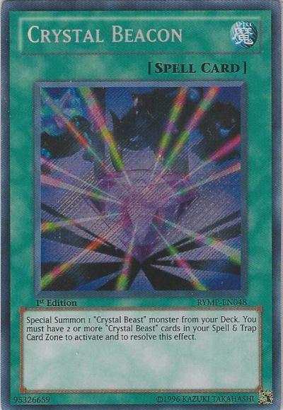 Crystal Beacon [RYMP-EN048] Secret Rare - Doe's Cards