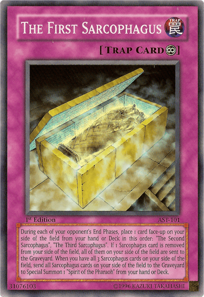 The First Sarcophagus [AST-101] Super Rare - Doe's Cards