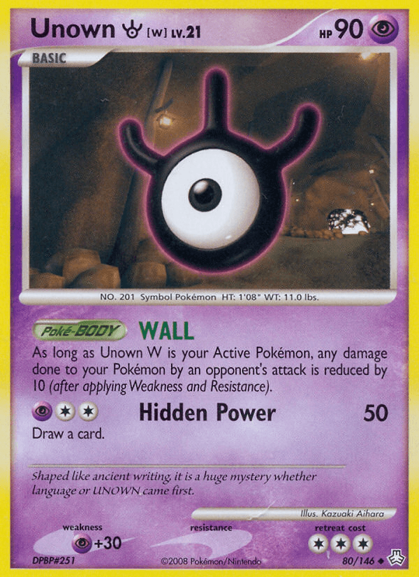 Unown W (80/146) [Diamond & Pearl: Legends Awakened] - Doe's Cards